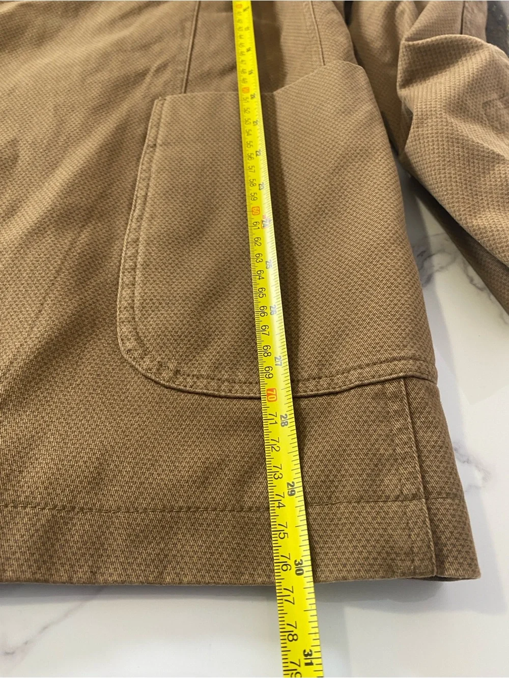 Johnston & Murphy Men's Blazer Coat XL Brown/Tan Elbow Patch Cotton Business